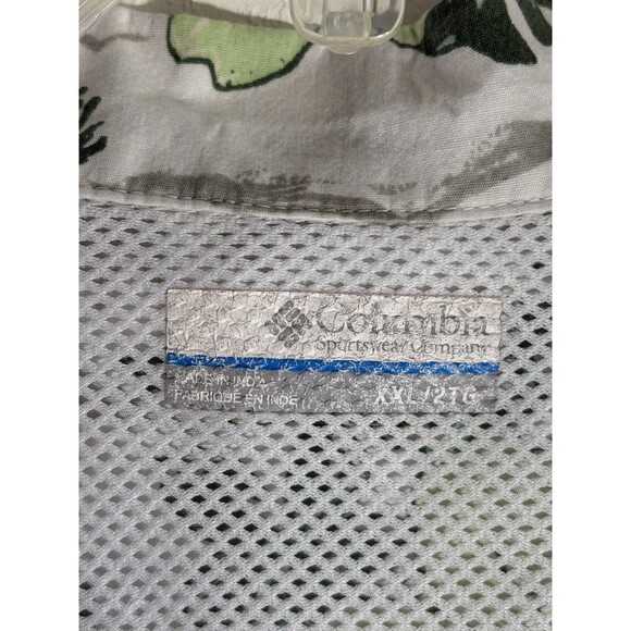Columbia PFG Perform Gear Vented XXL White w/ Green Marlin Swordfish Men’s Shirt - Picture 2 of 8